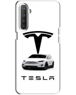 Чехол для Realme XT с картинкой «Tesla White Style»