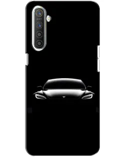 Чехол для Realme XT с картинкой «Фары Tesla Night»