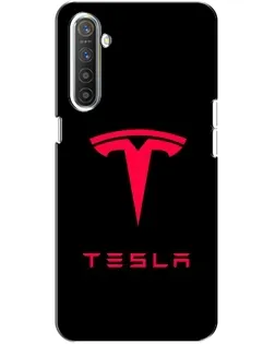 Чехол для Realme XT с картинкой «Tesla Red Logo»