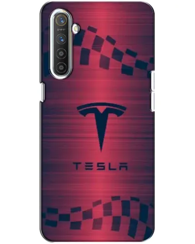 Чехол для Realme XT с картинкой «Тесла красный карбон» Чехол для Realme XT с картинкой «Тесла красный карбон»