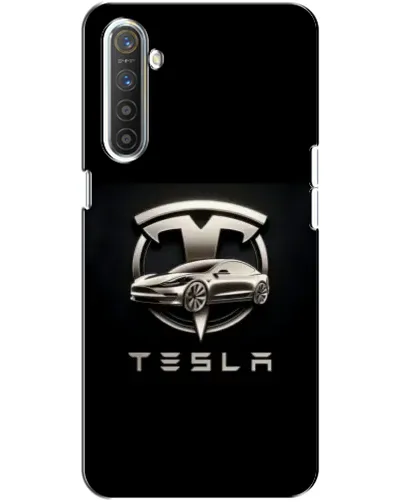 Чехол для Realme XT с картинкой «Tesla — серебристое авто» Чехол для Realme XT с картинкой «Tesla — серебристое авто»