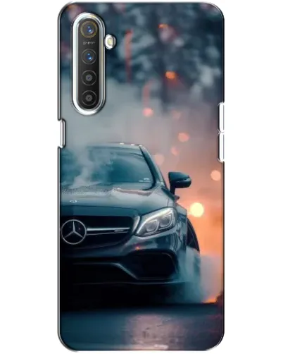 Чехол для Realme XT с картинкой «Mercedes — ночной город»