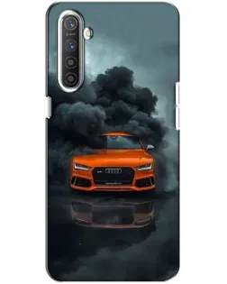 Чохол для Realme XT з картинкою «Audi у хмарах диму»