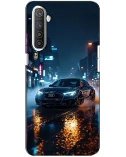 Чохол для Realme XT з картинкою «Нічне місто та Audi»