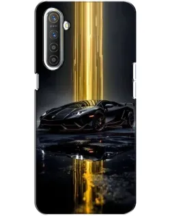 Чехол для Realme XT с картинкой «Ночной Lamborghini драйв»