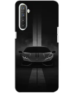 Чехол для Realme XT с картинкой «Lamborghini симметрия дорог»