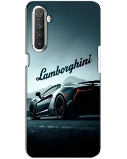 Чехол для Realme XT с картинкой «Классическая надпись Lamborghini»