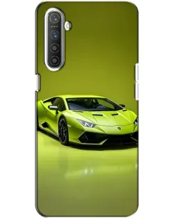 Чехол для Realme XT с картинкой «Салатовый Lamborghini Huracan»