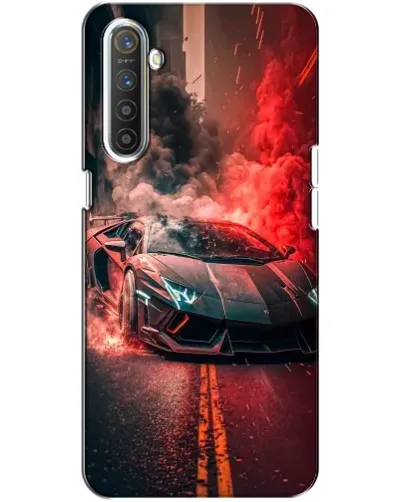 Чехол для Realme XT с картинкой «Lamborghini красный дым» Чехол для Realme XT с картинкой «Lamborghini красный дым»