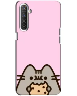 Чехол для Realme XT с картинкой «Pusheen и печенье»