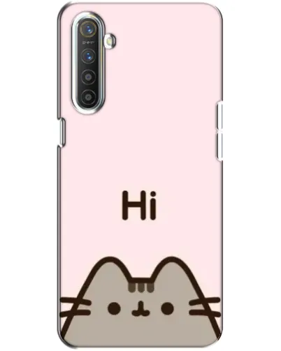 Чехол для Realme XT с картинкой «Пушин говорит Hi»