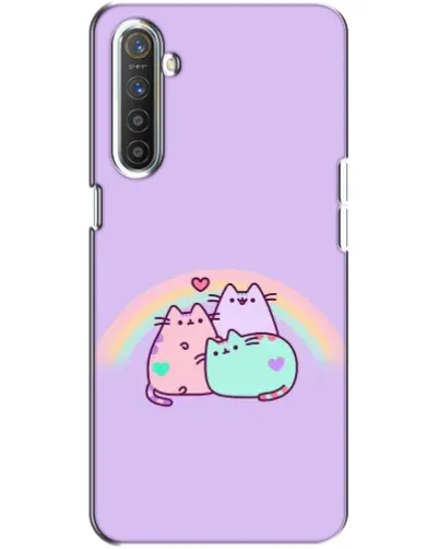 Чехол для Realme XT с картинкой «Радужные Пушины»