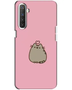 Чехол для Realme XT с картинкой «Pusheen сердце»