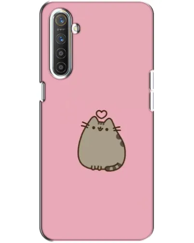 Чехол для Realme XT с картинкой «Pusheen сердце»
