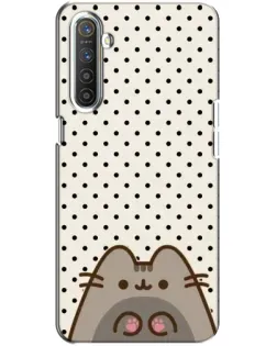 Чехол для Realme XT с картинкой «Пушин в горошек»