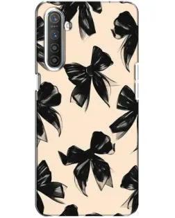 Чехол для Realme XT с картинкой «Паттерн черные банты» Чехол для Realme XT с картинкой «Паттерн черные банты»