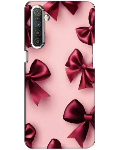 Чехол для Realme XT с картинкой «Бордовый атлас»