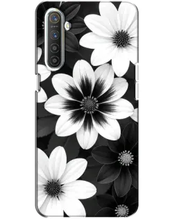 Чехол для Realme XT с картинкой «Монохромные астры» Чехол для Realme XT с картинкой «Монохромные астры»