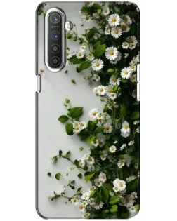 Чехол для Realme XT с картинкой «Ветка мелких белых цветов» Чехол для Realme XT с картинкой «Ветка мелких белых цветов»