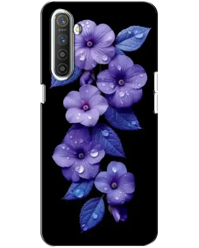 Чехол для Realme XT с картинкой «Фиолетовые цветы с росою» Чехол для Realme XT с картинкой «Фиолетовые цветы с росою»