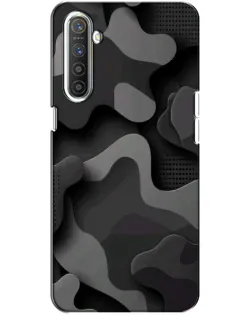 Чехол для Realme XT с картинкой «Темный абстрактный камуфляж» Чехол для Realme XT с картинкой «Темный абстрактный камуфляж»