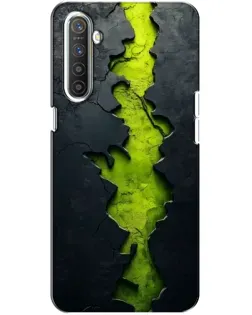 Чехол для Realme XT с картинкой «Салатовый разлом скалы» Чехол для Realme XT с картинкой «Салатовый разлом скалы»