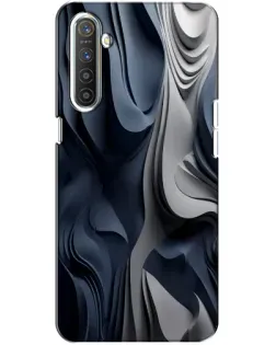 Чехол для Realme XT с картинкой «Объемные синие складки» Чехол для Realme XT с картинкой «Объемные синие складки»