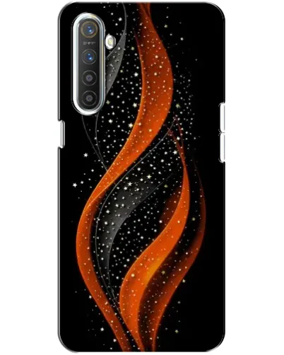 Чехол для Realme XT с картинкой «Огненная звездная волна»