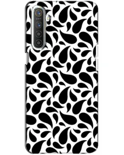 Чехол для Realme XT с картинкой «Контрастные черные капли»