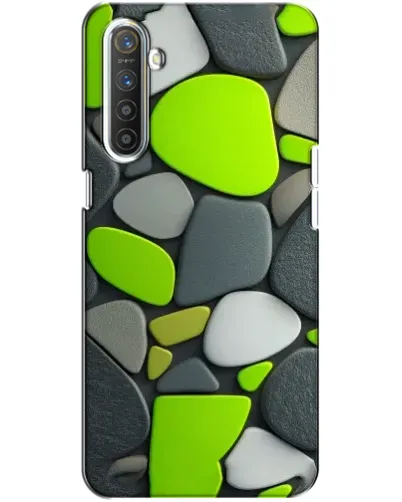 Чехол для Realme XT с картинкой «Яркая неоновая галька»