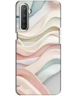 Чехол для Realme XT с картинкой «Пастельные нежные волны»
