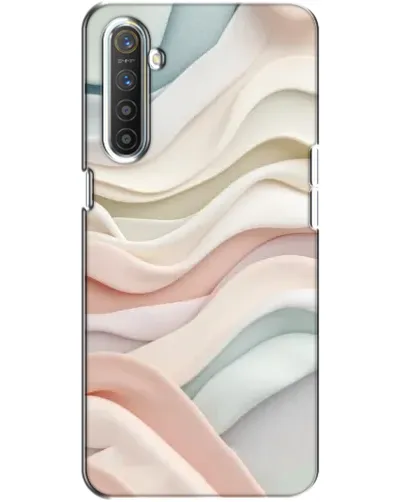 Чехол для Realme XT с картинкой «Пастельные нежные волны»