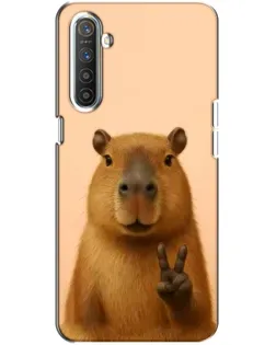 Чехол для Realme XT с картинкой «Капибара виктория»