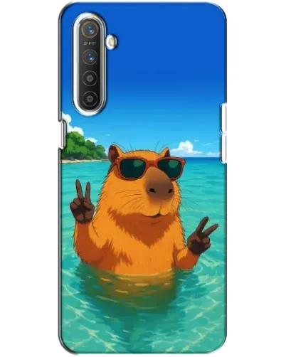 Чехол для Realme XT с картинкой «Морская капибара» Чехол для Realme XT с картинкой «Морская капибара»