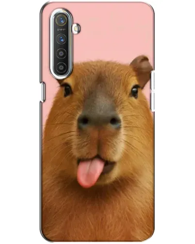 Чехол для Realme XT с картинкой «Капибара с языком» Чехол для Realme XT с картинкой «Капибара с языком»