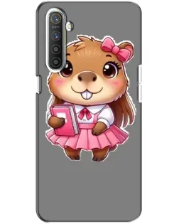 Чехол для Realme XT с картинкой «Девочка капибара»
