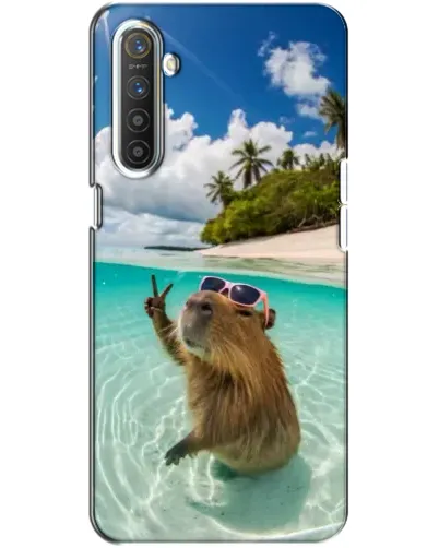 Чехол для Realme XT с картинкой «Капибара на море» Чехол для Realme XT с картинкой «Капибара на море»