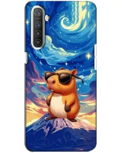 Чехол для Realme XT с картинкой «Капибара Ван Гога»