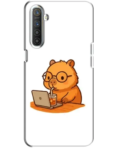 Чехол для Realme XT с картинкой «Капибара с ноутбуком» Чехол для Realme XT с картинкой «Капибара с ноутбуком»