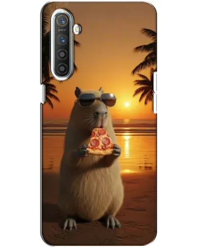 Чехол для Realme XT с картинкой «Капибара с пиццей» Чехол для Realme XT с картинкой «Капибара с пиццей»