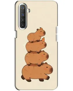 Чехол для Realme XT с картинкой «Башня из капибар»