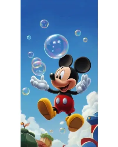 Чехол для RealMe с картинкой «Mickey и мыльные пузыри» Чехол для RealMe с картинкой «Mickey и мыльные пузыри»