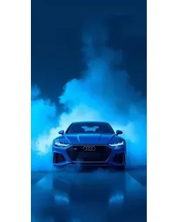 Чехол для RealMe с картинкой «Audi — голубая энергия»