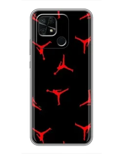 Чохол для Xiaomi Redmi 10C з картинкою «Jordan Red Pattern» Чохол для Xiaomi Redmi 10C з картинкою «Jordan Red Pattern»