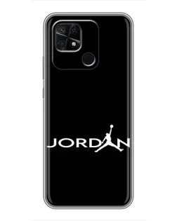 Чохол для Xiaomi Redmi 10C з картинкою «Jordan White Logo» Чохол для Xiaomi Redmi 10C з картинкою «Jordan White Logo»