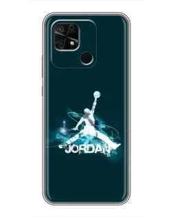 Чохол для Xiaomi Redmi 10C з картинкою «Jordan Blue Fire» Чохол для Xiaomi Redmi 10C з картинкою «Jordan Blue Fire»