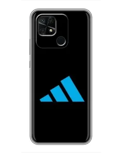 Чехол для Xiaomi Redmi 10C с картинкой «Adidas Cyan Logo»