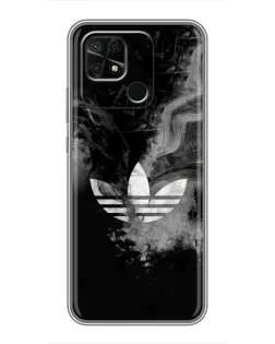 Чехол для Xiaomi Redmi 10C с картинкой «Абстрактный дым Adidas»
