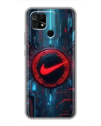 Чохол для Xiaomi Redmi 10C з картинкою «Техногенний стиль Nike» Чохол для Xiaomi Redmi 10C з картинкою «Техногенний стиль Nike»