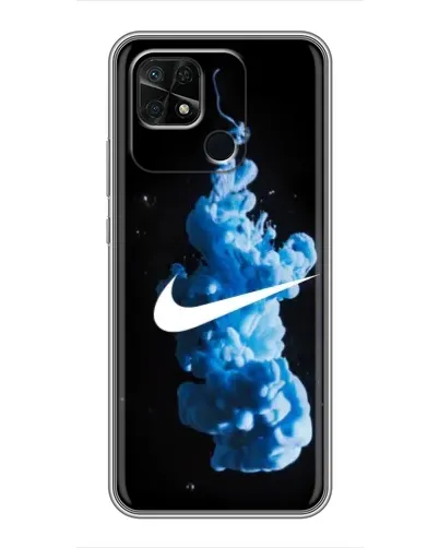 Чохол для Xiaomi Redmi 10C з картинкою «Nike та синій дим» Чохол для Xiaomi Redmi 10C з картинкою «Nike та синій дим»